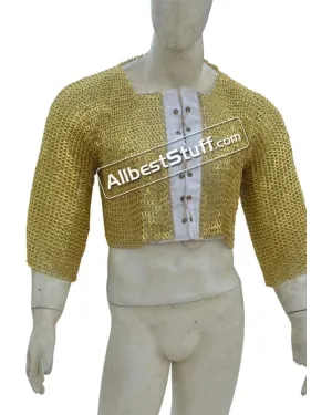 Brass Riveted Chainmail Voider Flat Ring